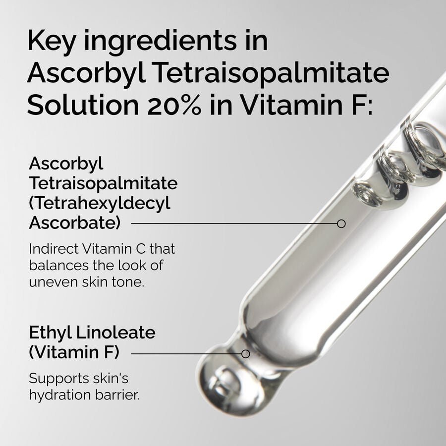 Ascorbyl Tetraisopalmitate Solution 20% in Vitamin F - US 7401