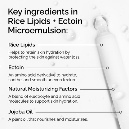 Rice Lipids + Ectoin Microemulsion - US 5038